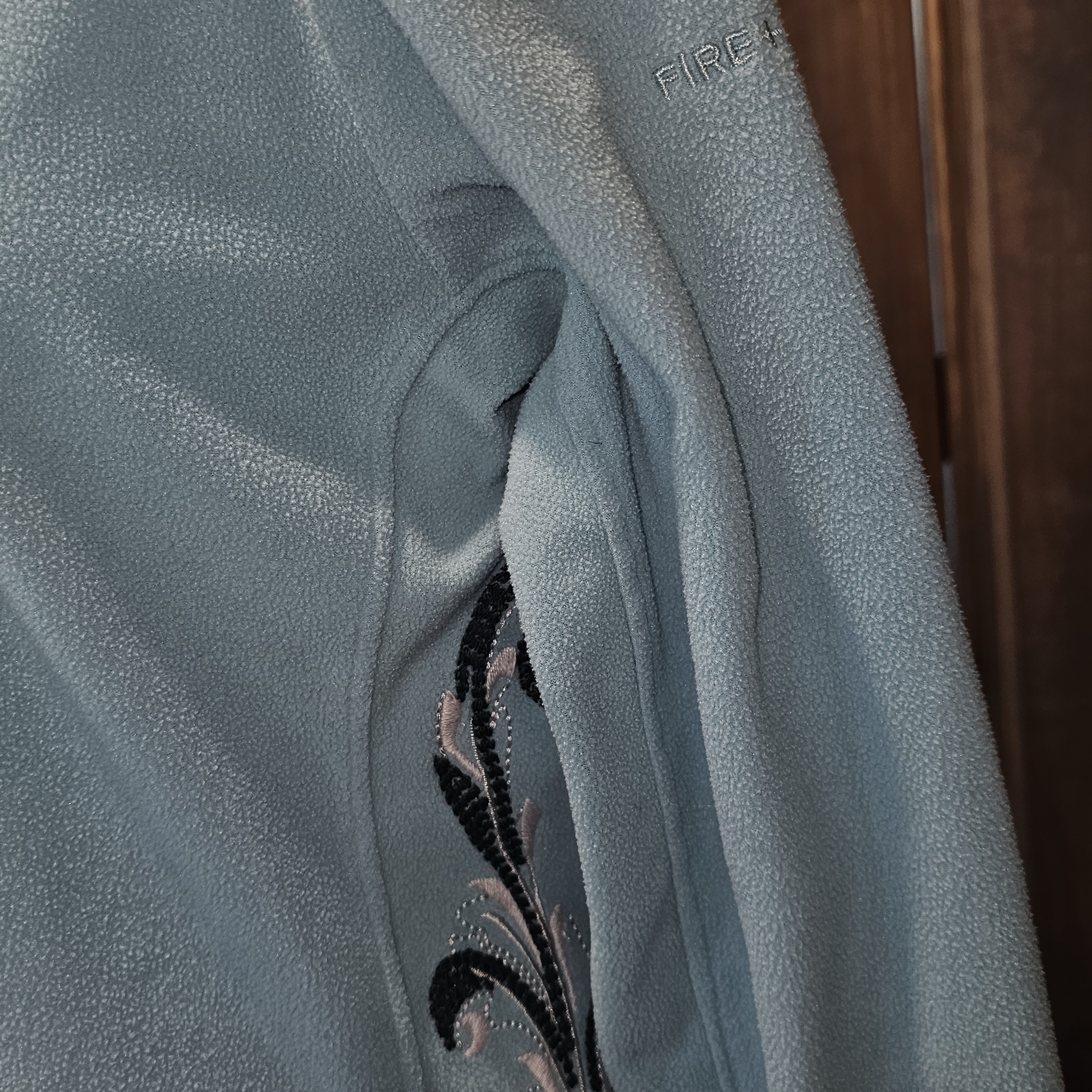 Bogner Fire + Ice Embroidery Side Panel Sky Blue Fleece Top